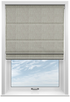 Atina (Blackout), Gainsboro - Twist&Fit Roman Blind